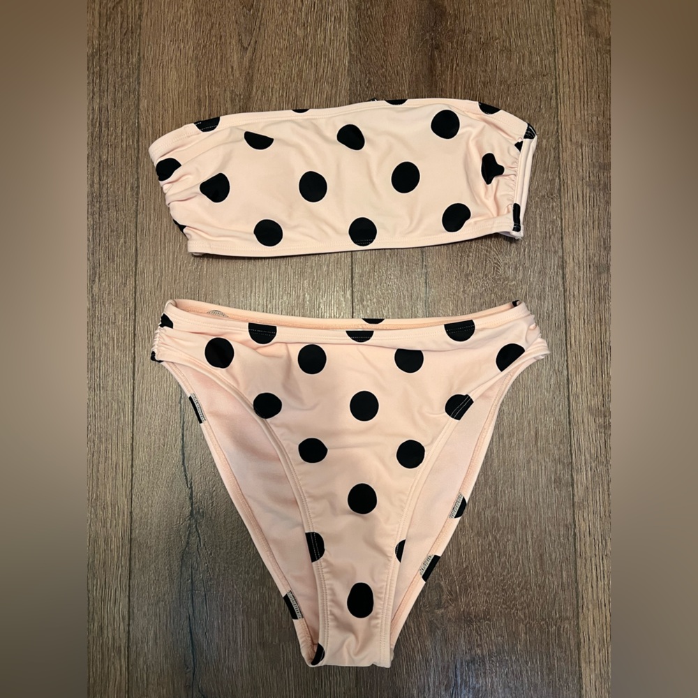 Polka Dot Women’s Set - Pink and Black